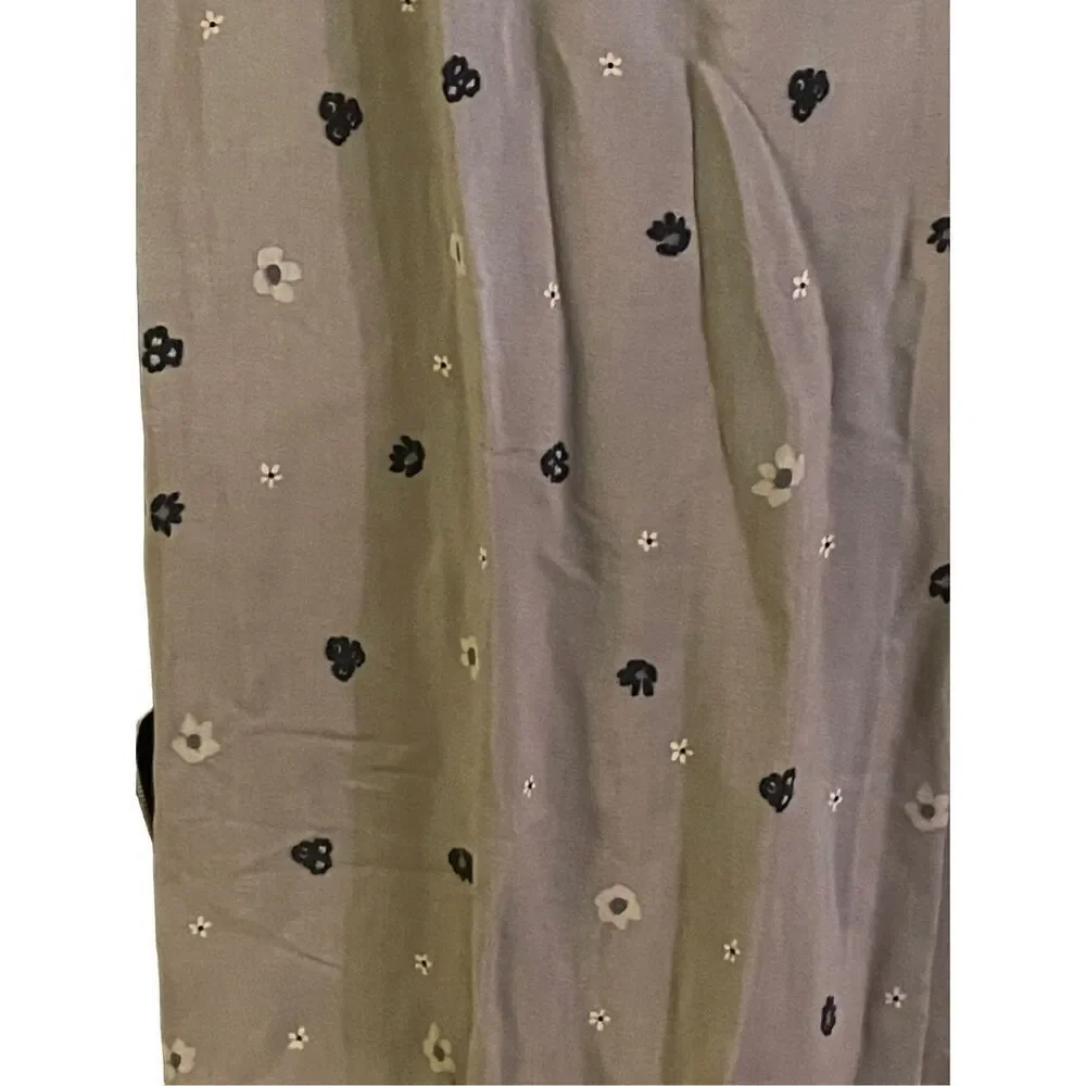 Jessica Holbrook Womens Maxi Skirt Floral Modest Light Gray Medium